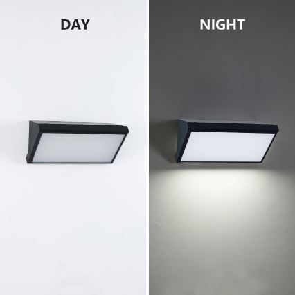 Brilagi - Aplique LED para exterior TRIANGLE LED/20W/230V 3000/4000/6500K negro IP65
