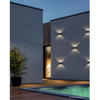 Brilagi - Aplique LED solar con sensor SOLAR CUBE LED/2W/3,2V 1300 mAh IP54