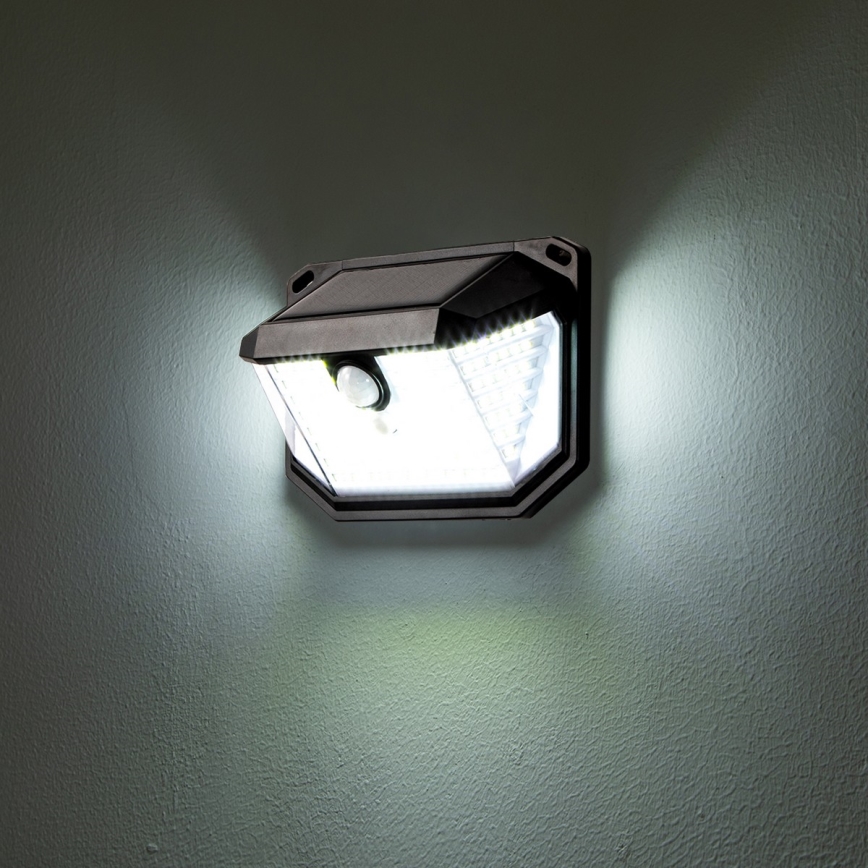 Brilagi - Aplique LED solar con sensor WALLIE LED/4W/5,5V 1200mAh 6500K IP65