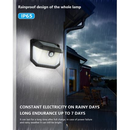 Brilagi - Aplique LED solar con sensor WALLIE LED/4W/5,5V 1200mAh 6500K IP65