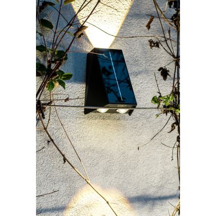 Brilagi - Aplique LED solar PYRAMID LED/2W/3,2V 1300 mAh IP54