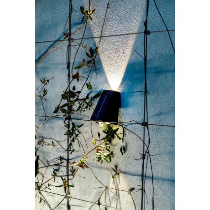 Brilagi - Aplique LED solar PYRAMID LED/2W/3,2V 1300 mAh IP54