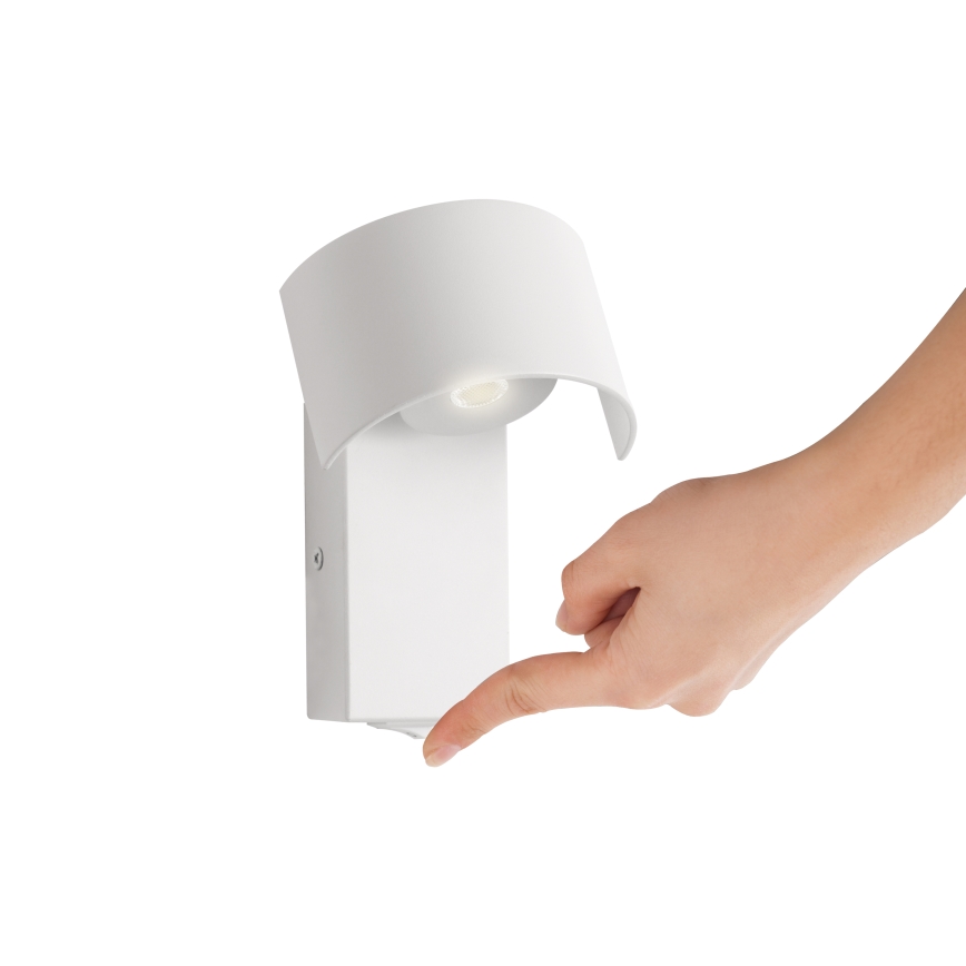 Brilagi - Aplique LED VASTO LED/3W/230V blanco