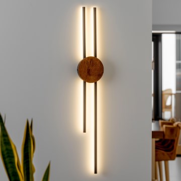 Brilagi - Aplique LED WOODY COLLINE LED/15W/230V 80 cm roble cereza