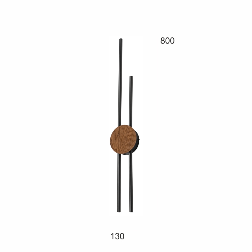 Brilagi - Aplique LED WOODY COLLINE LED/15W/230V 80 cm roble cereza