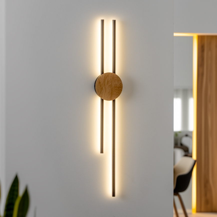 Brilagi - Aplique LED WOODY COLLINE LED/15W/230V 80 cm roble