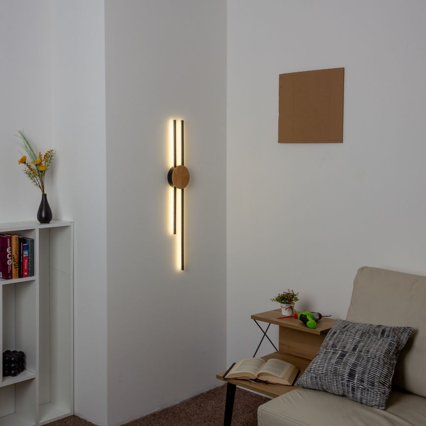 Brilagi - Aplique LED WOODY COLLINE LED/15W/230V 80 cm roble