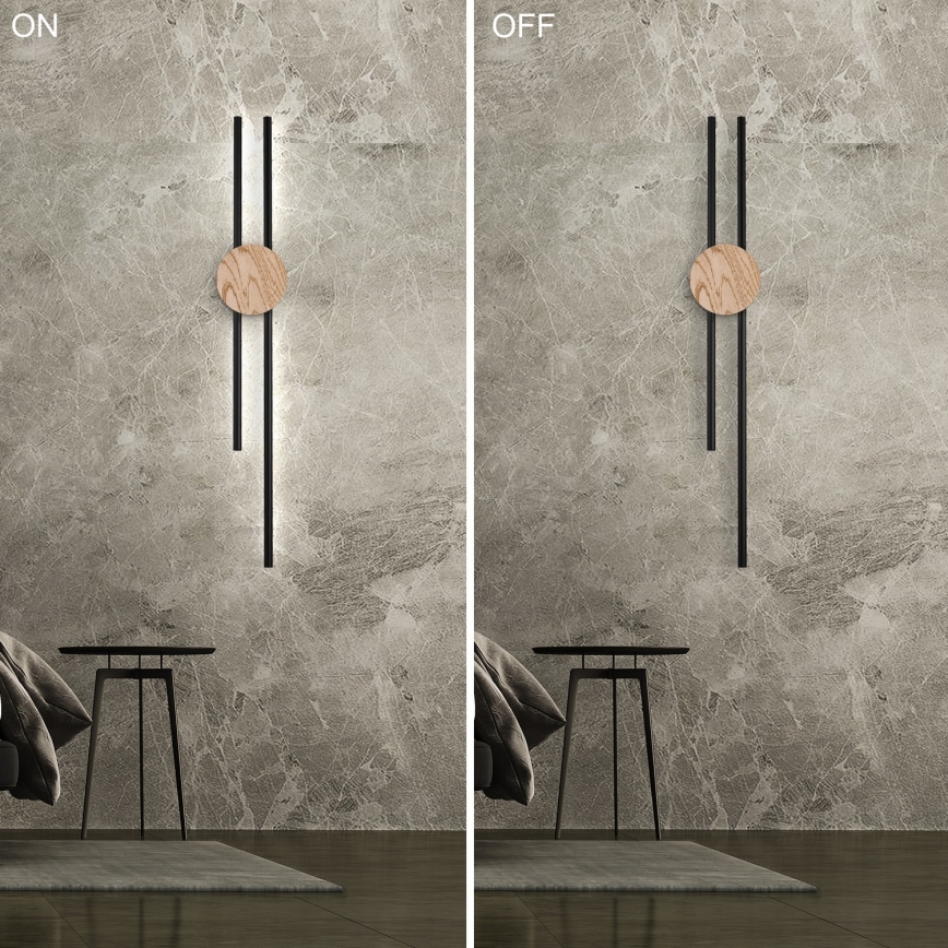 Brilagi - Aplique LED WOODY COLLINE LED/15W/230V 80 cm roble
