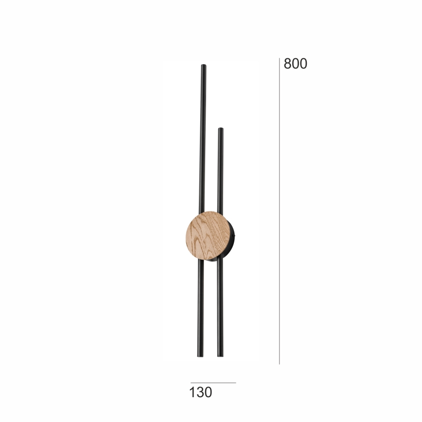 Brilagi - Aplique LED WOODY COLLINE LED/15W/230V 80 cm roble
