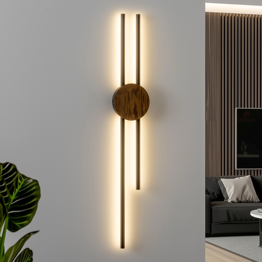Brilagi - Aplique LED WOODY COLLINE LED/15W/230V 80 cm roble