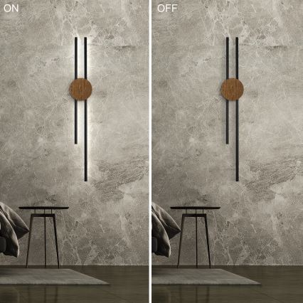 Brilagi - Aplique LED WOODY COLLINE LED/15W/230V 80 cm roble