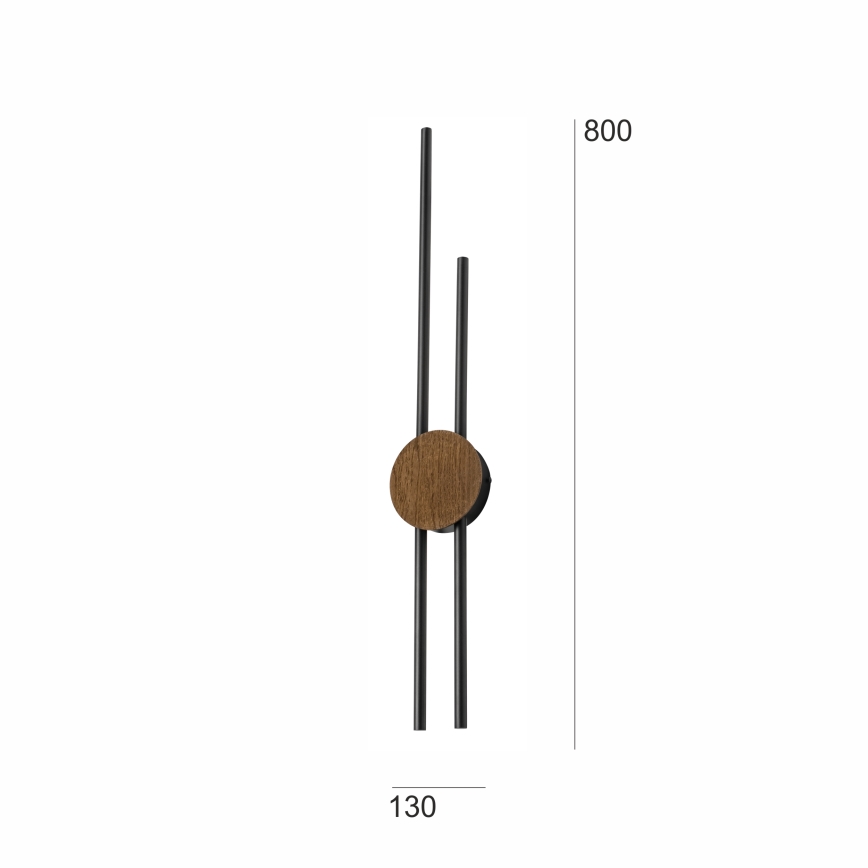 Brilagi - Aplique LED WOODY COLLINE LED/15W/230V 80 cm roble