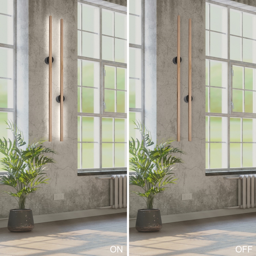 Brilagi - Aplique LED WOODY LINE LED/12W/230V 120 cm roble