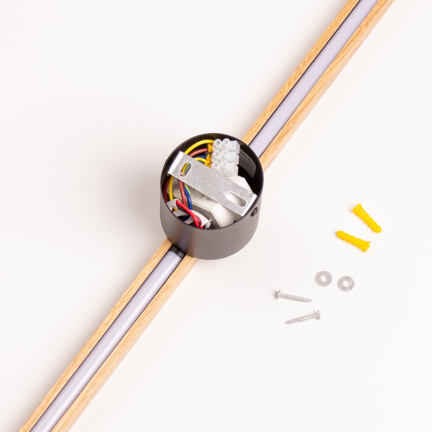 Brilagi - Aplique LED WOODY LINE LED/12W/230V 120 cm roble