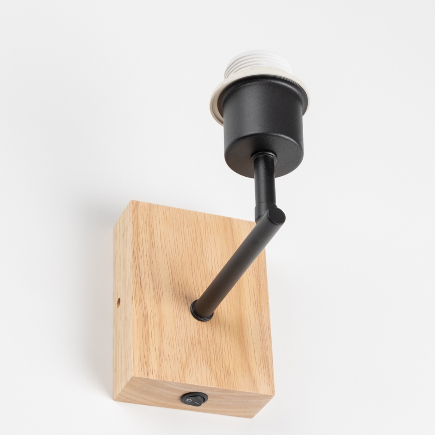 Brilagi - Aplique NUBILA WOOD 1xE27/25W/230V roble/azul oscuro