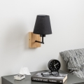 Brilagi - Aplique NUBILA WOOD 1xE27/25W/230V roble/negro