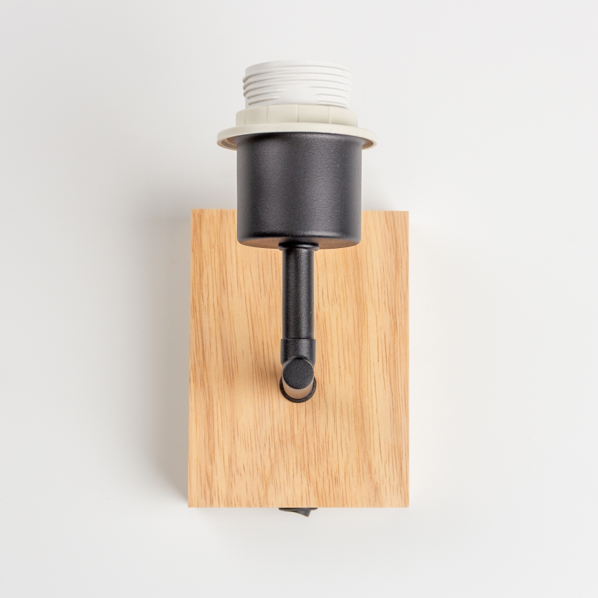 Brilagi - Aplique NUBILA WOOD 1xE27/25W/230V roble/negro