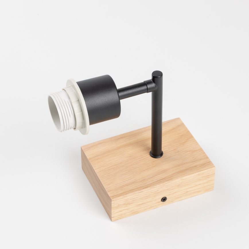 Brilagi - Aplique NUBILA WOOD 1xE27/25W/230V roble/rojo