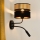 Brilagi - Aplique ROYAL 1xE27/15W/230V + 1xG9/3W negro/dorado