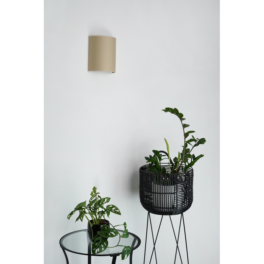 Brilagi - Aplique SEMI 1xE27/15W/230V beige