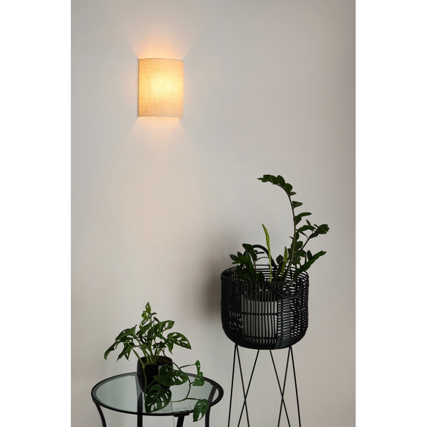 Brilagi - Aplique SEMI 1xE27/15W/230V color crema