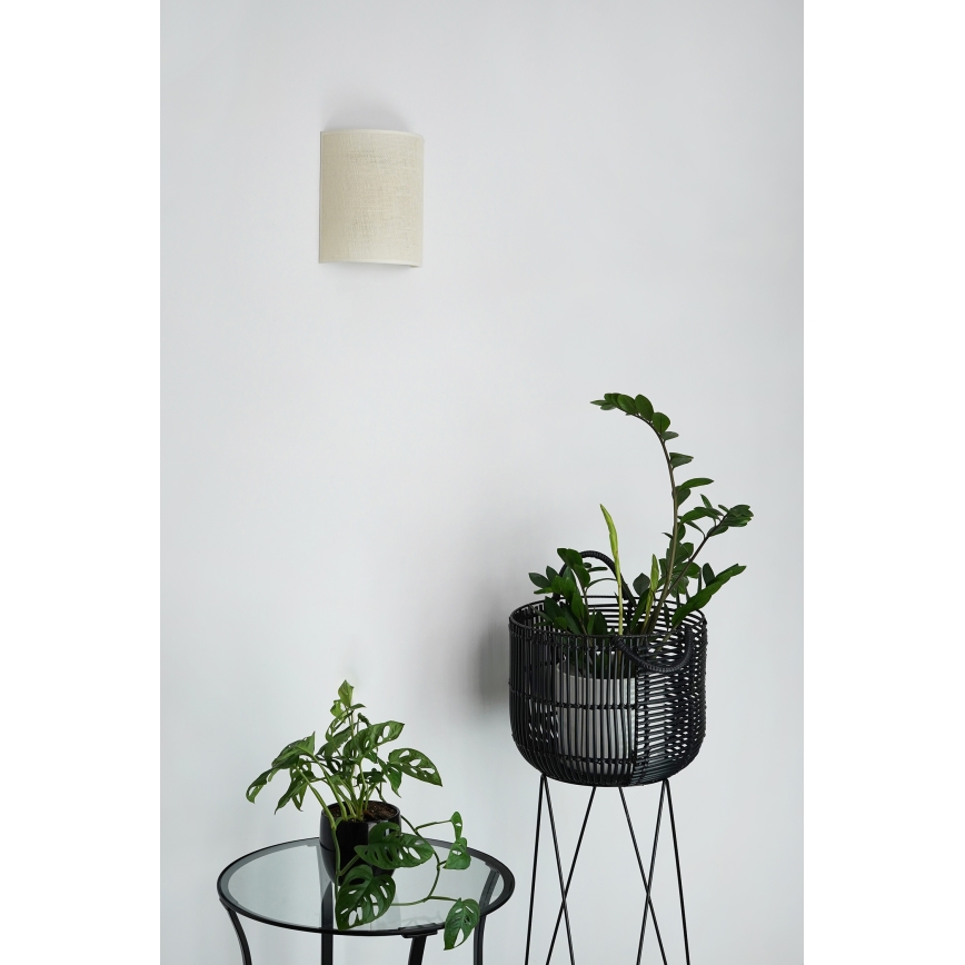 Brilagi - Aplique SEMI 1xE27/15W/230V color crema