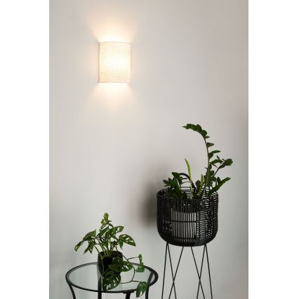 Brilagi - Aplique SEMI 1xE27/15W/230V gris claro