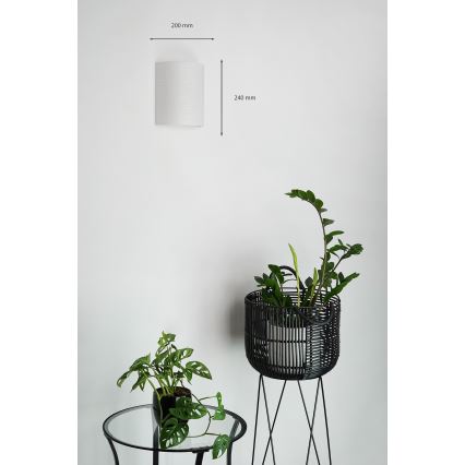 Brilagi - Aplique SEMI 1xE27/15W/230V gris claro