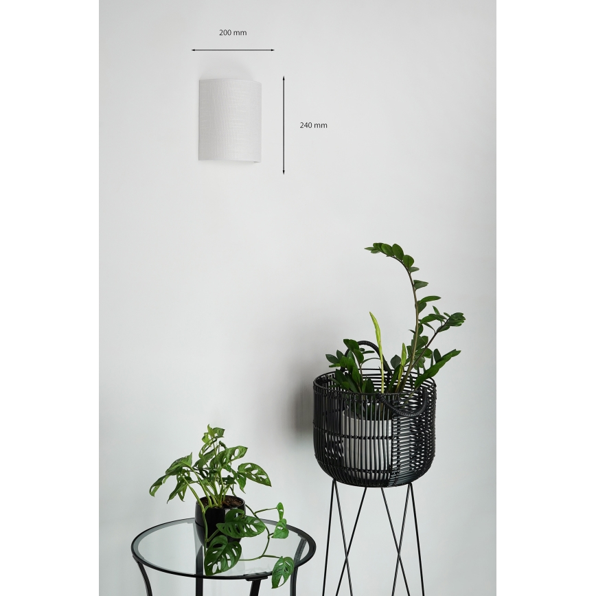 Brilagi - Aplique SEMI 1xE27/15W/230V gris claro