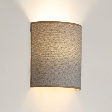Brilagi - Aplique SEMI 1xE27/15W/230V gris claro