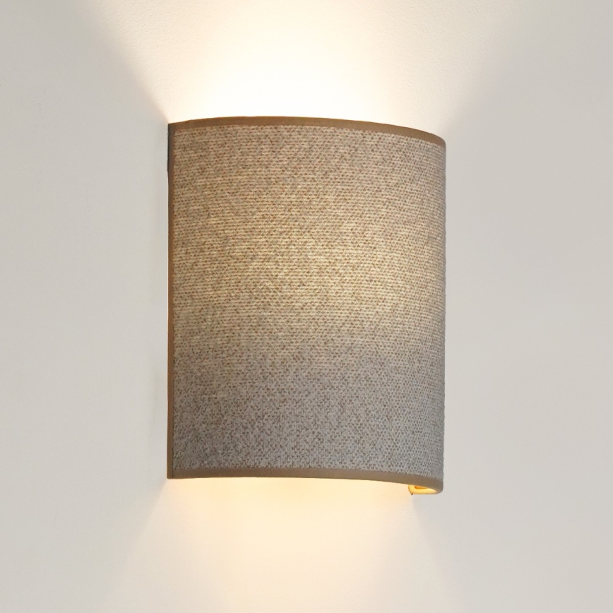 Brilagi - Aplique SEMI 1xE27/15W/230V gris claro