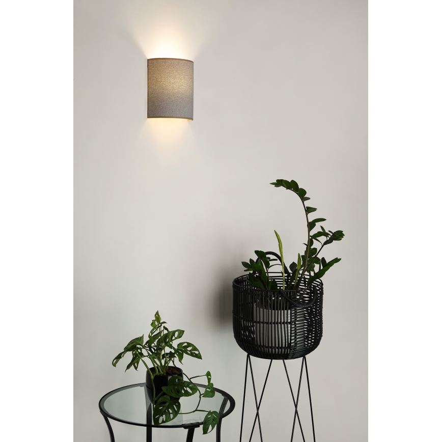 Brilagi - Aplique SEMI 1xE27/15W/230V gris claro