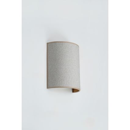 Brilagi - Aplique SEMI 1xE27/15W/230V gris claro