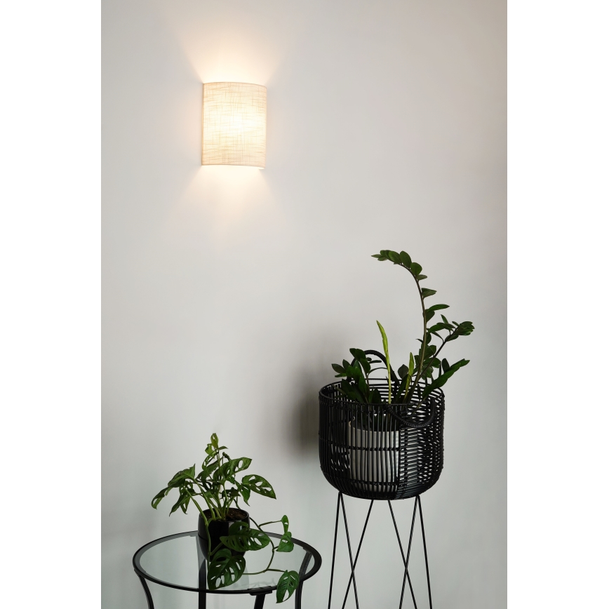 Brilagi - Aplique SEMI 1xE27/15W/230V gris
