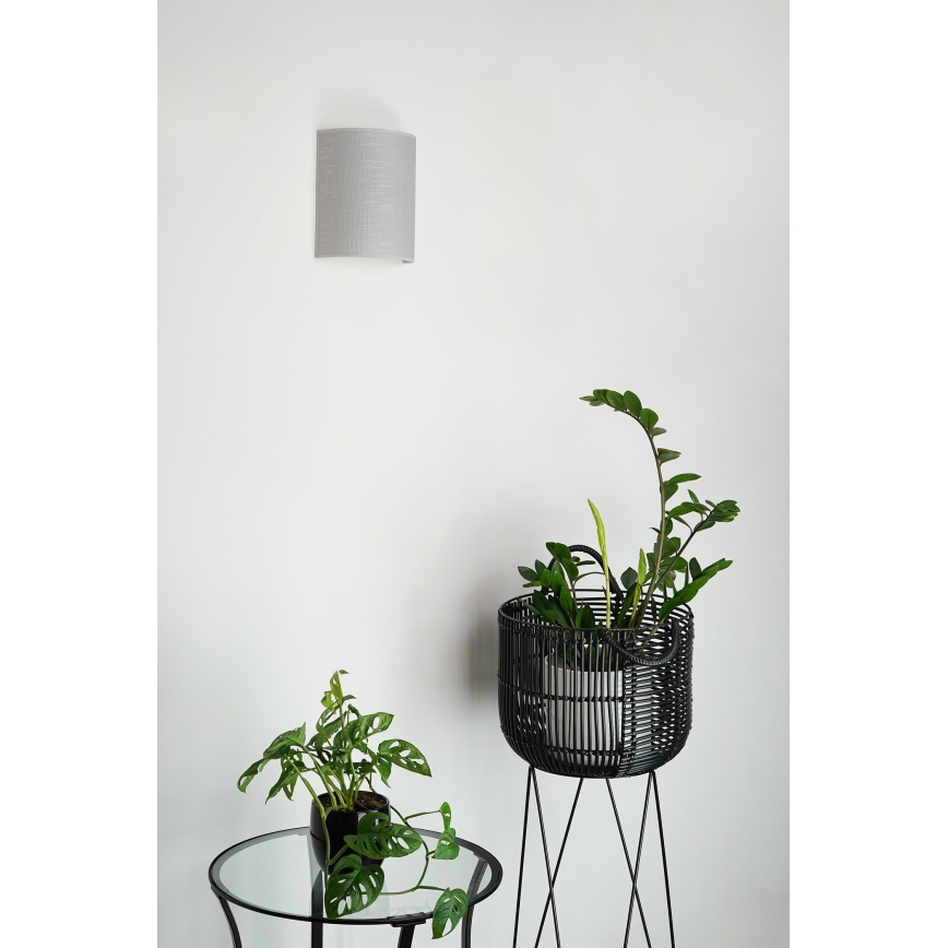 Brilagi - Aplique SEMI 1xE27/15W/230V gris