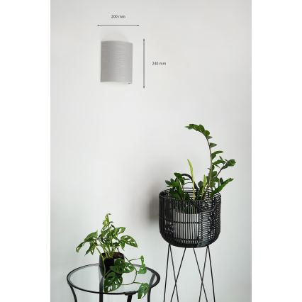 Brilagi - Aplique SEMI 1xE27/15W/230V gris