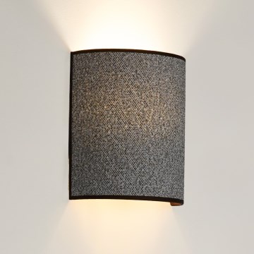 Brilagi - Aplique SEMI 1xE27/15W/230V gris