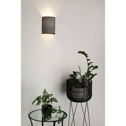 Brilagi - Aplique SEMI 1xE27/15W/230V gris