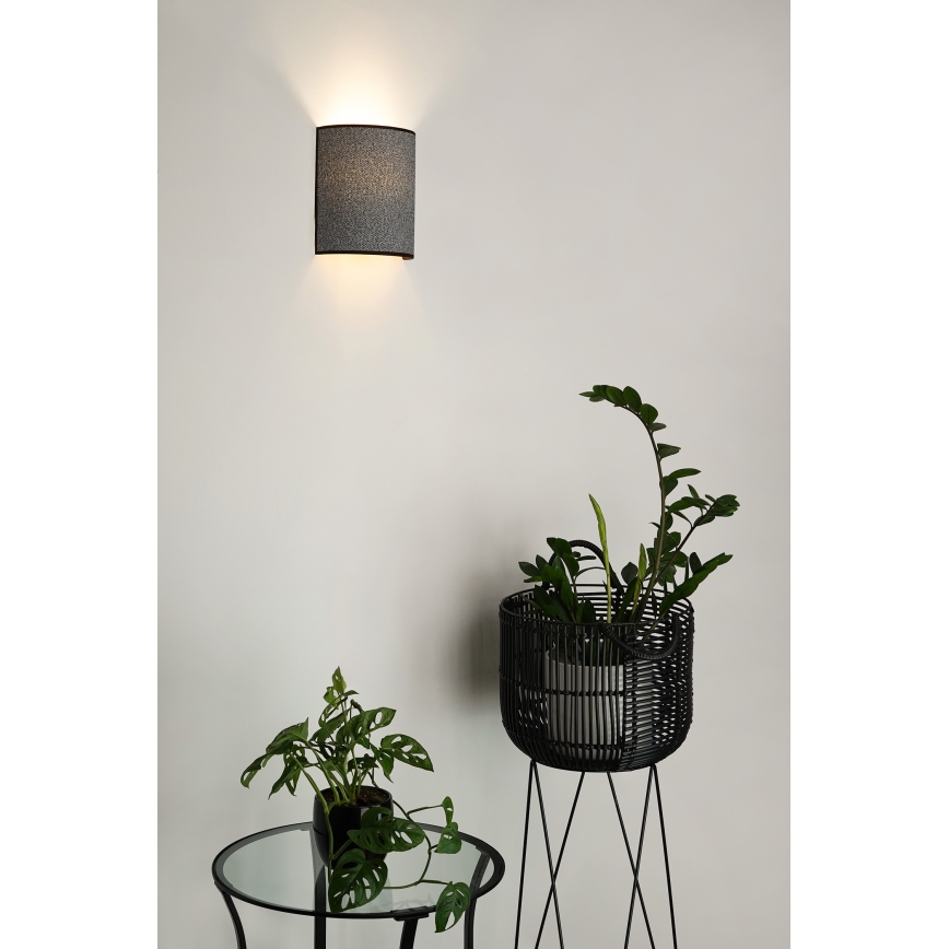 Brilagi - Aplique SEMI 1xE27/15W/230V gris