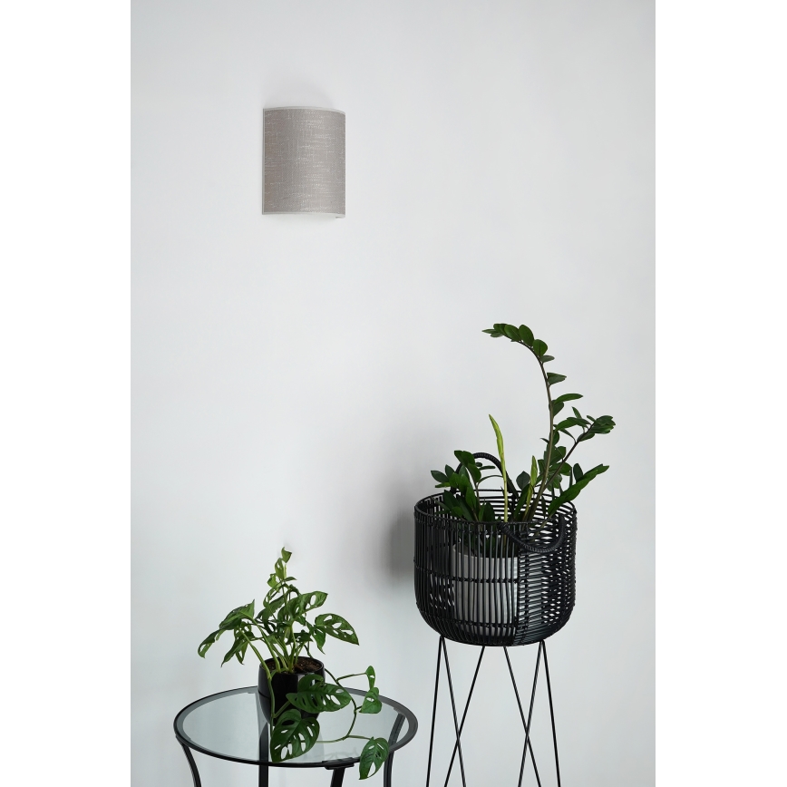 Brilagi - Aplique SEMI 1xE27/15W/230V gris oscuro