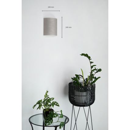 Brilagi - Aplique SEMI 1xE27/15W/230V gris oscuro
