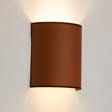 Brilagi - Aplique SEMI 1xE27/15W/230V marrón