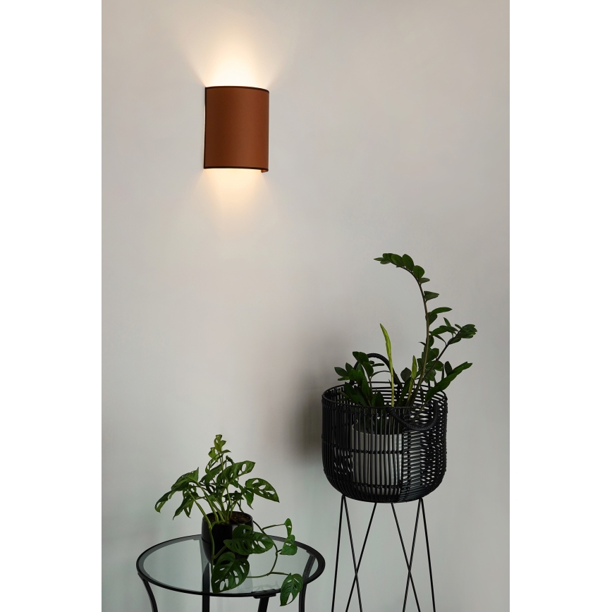 Brilagi - Aplique SEMI 1xE27/15W/230V marrón