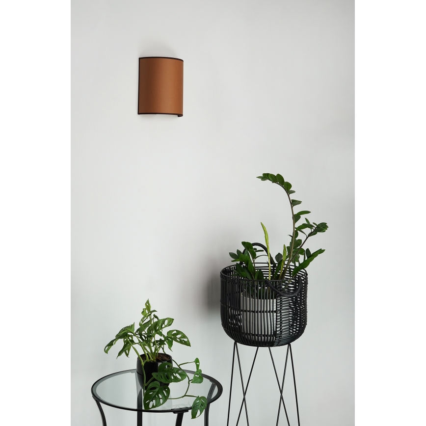 Brilagi - Aplique SEMI 1xE27/15W/230V marrón