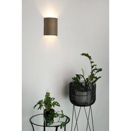 Brilagi - Aplique SEMI 1xE27/15W/230V marrón