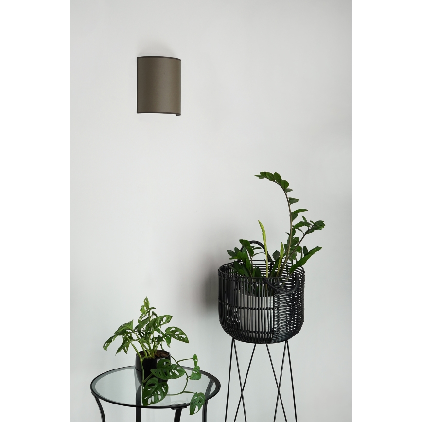 Brilagi - Aplique SEMI 1xE27/15W/230V marrón
