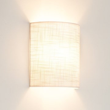 Brilagi - Aplique SEMI CIRCLE 1xE27/15W/230V gris claro