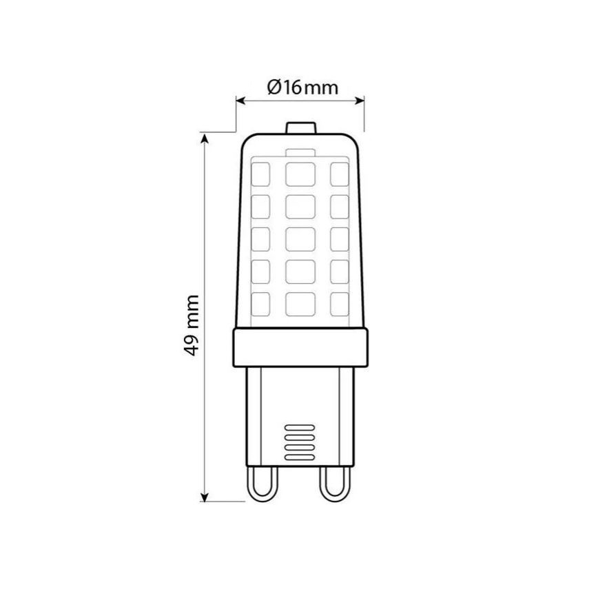 Brilagi - Bombilla LED G9/4W/230V 3000K