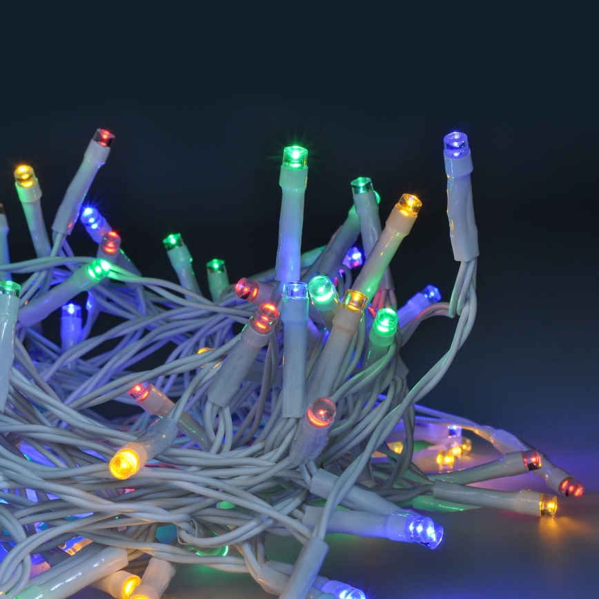 Brilagi - Cadena LED de Navidad para exteriores 120xLED/8 funciones/3xAA 9,5m IP44 multicolor + mando a distancia