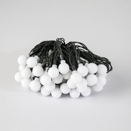 Brilagi - Cadena decorativa solar LED BUBBLE 50xLED/8 funciones 7m IP65 blanco cálido 600 mAh